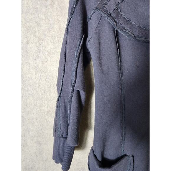 YAG COUTURE Gray Two-Tone Button Up Steampunk Retro Jacket SZ S - Picture 10 of 11